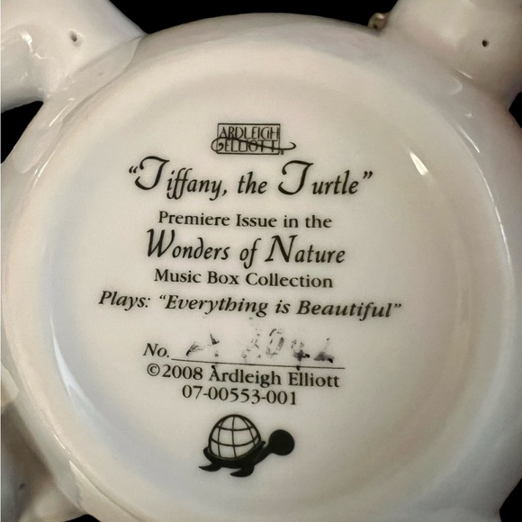 Ardleigh Elliott “Tiffany the Turtle” Music Trinket Box - Picture 5 of 6